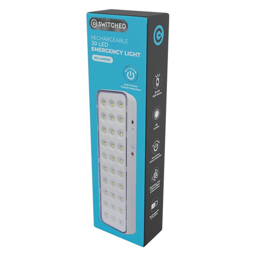 Switched 30 LED Emergency Light AC 150 Lumen - Image 2