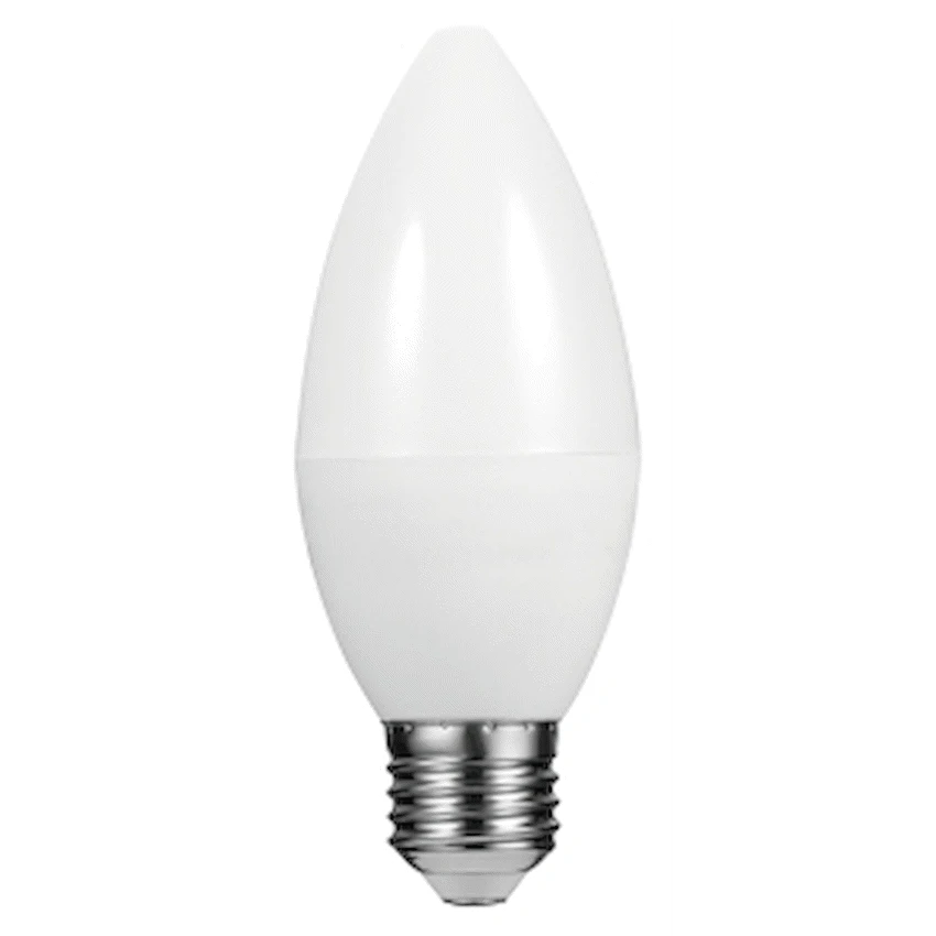 Switched 5w Candle LED Light Bulb E27 - Cool White - Image 2