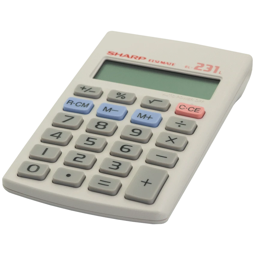 Sharp EL231 LB Pocket Calculator - Image 2