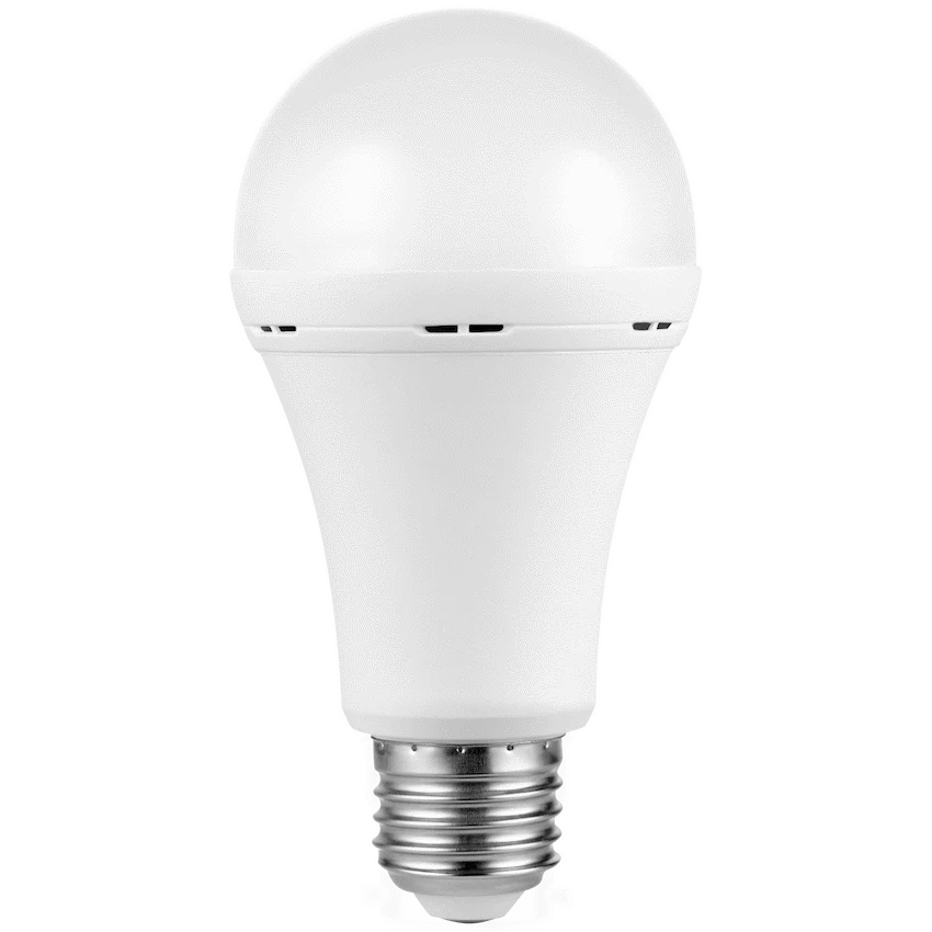 Switched 9w A60 Rechargeable LED Light Bulb - E27 - Warm White