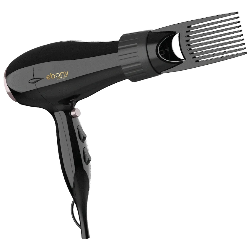 Carmen Power Comb Hairdryer 2000w - Ebony - Image 2
