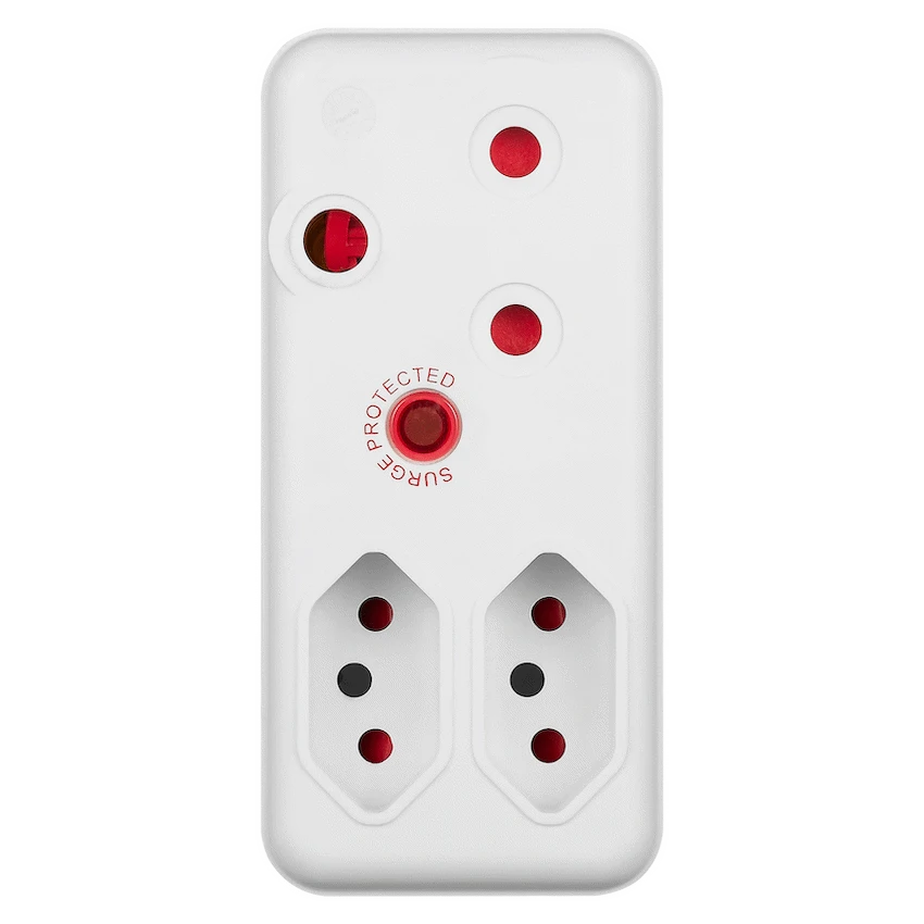 Switched 3-Way Medium Surge Adaptor - White - Image 5