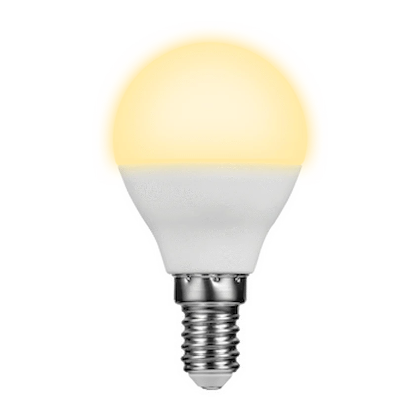 Switched 5w Golfball LED Light Bulb E14 - Warm White - Image 2