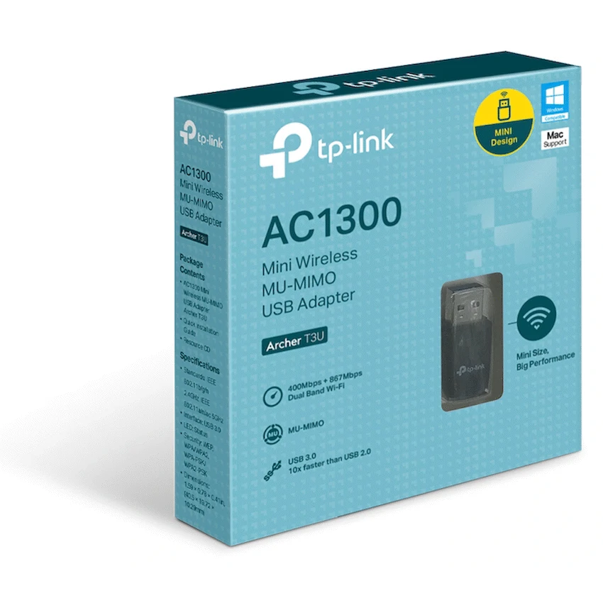 TP-Link Archer T3U AC1300 Mini Wireless MU-MIMO USB Adapter - Image 4
