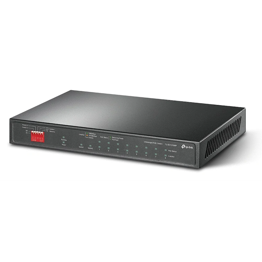 TP-Link TL-SG1210MP 10-Port Gigabit Desktop Switch with 8-Port PoE+