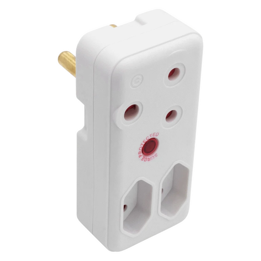 Switched 3-Way Medium Surge Adaptor - White - Image 6