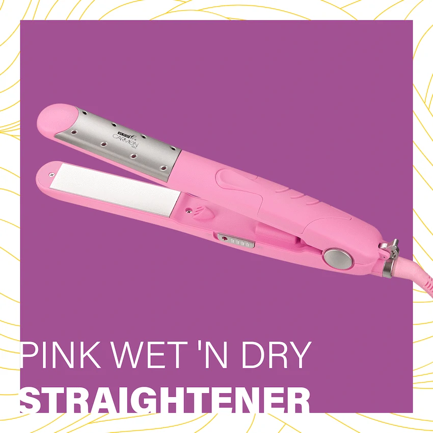 Carmen Pink Wet 'n Dry Straightener - Pink - Image 7