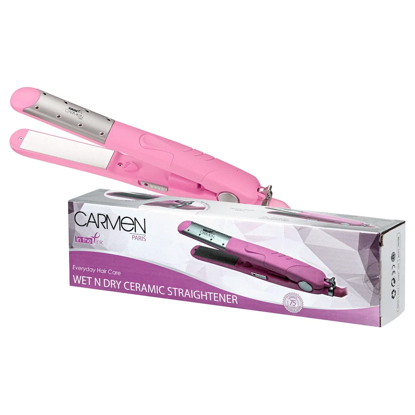 Carmen Pink Wet 'n Dry Straightener - Pink - Image 8