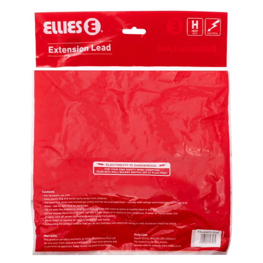 Ellies Side by Side Light Duty Extension Lead-20M - Image 4