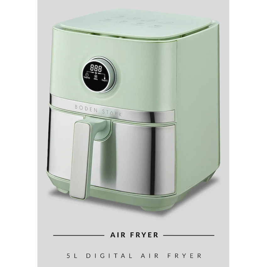 Boden Stark 5.0L Digital Air Fryer Green - Image 3