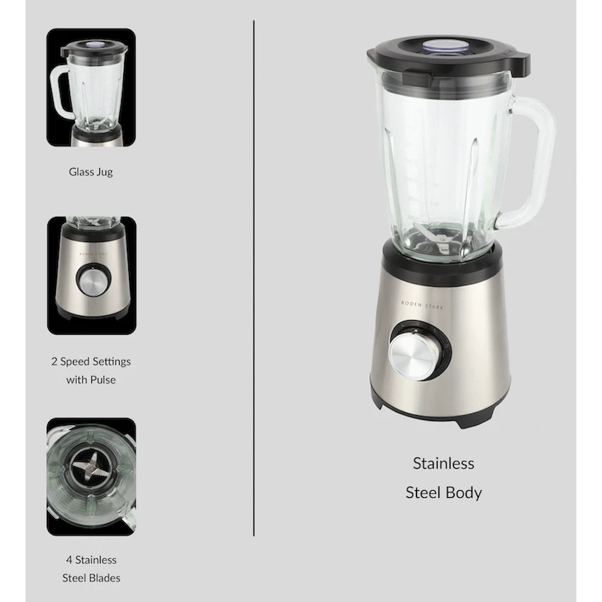 Boden Stark 1000w Glass Jug Blender - Image 6