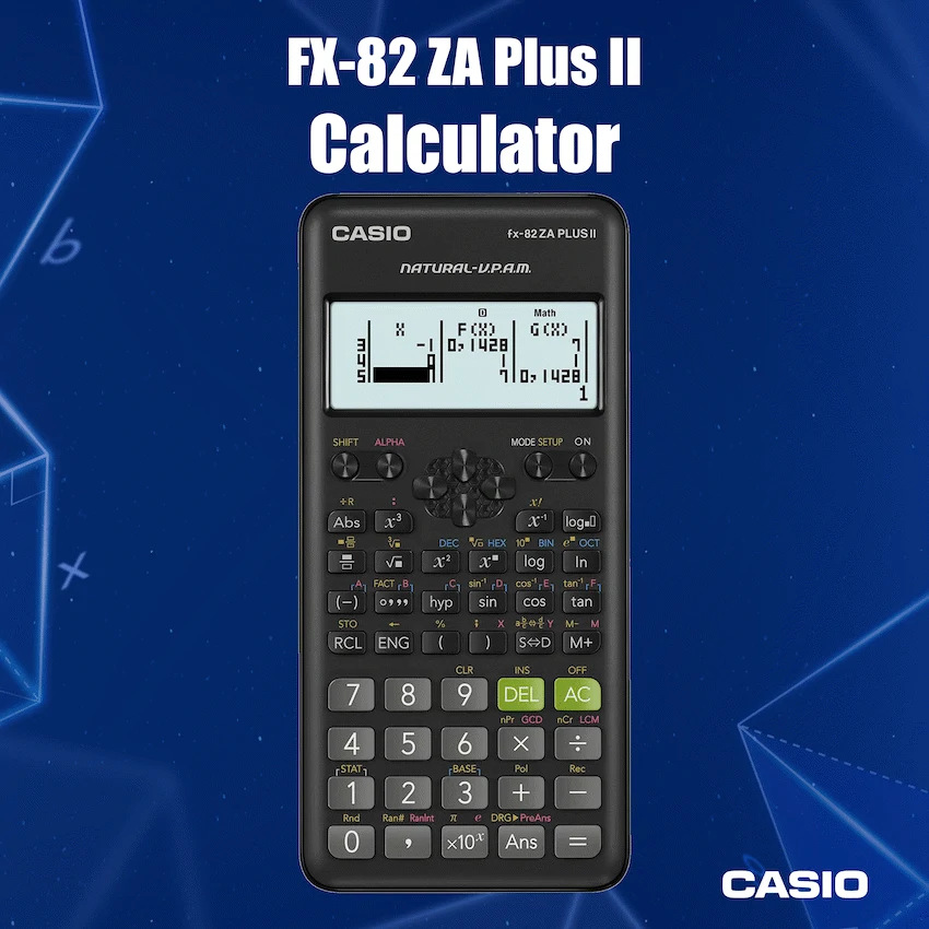 Casio FX-82 ZA Plus II Calculator - Image 2