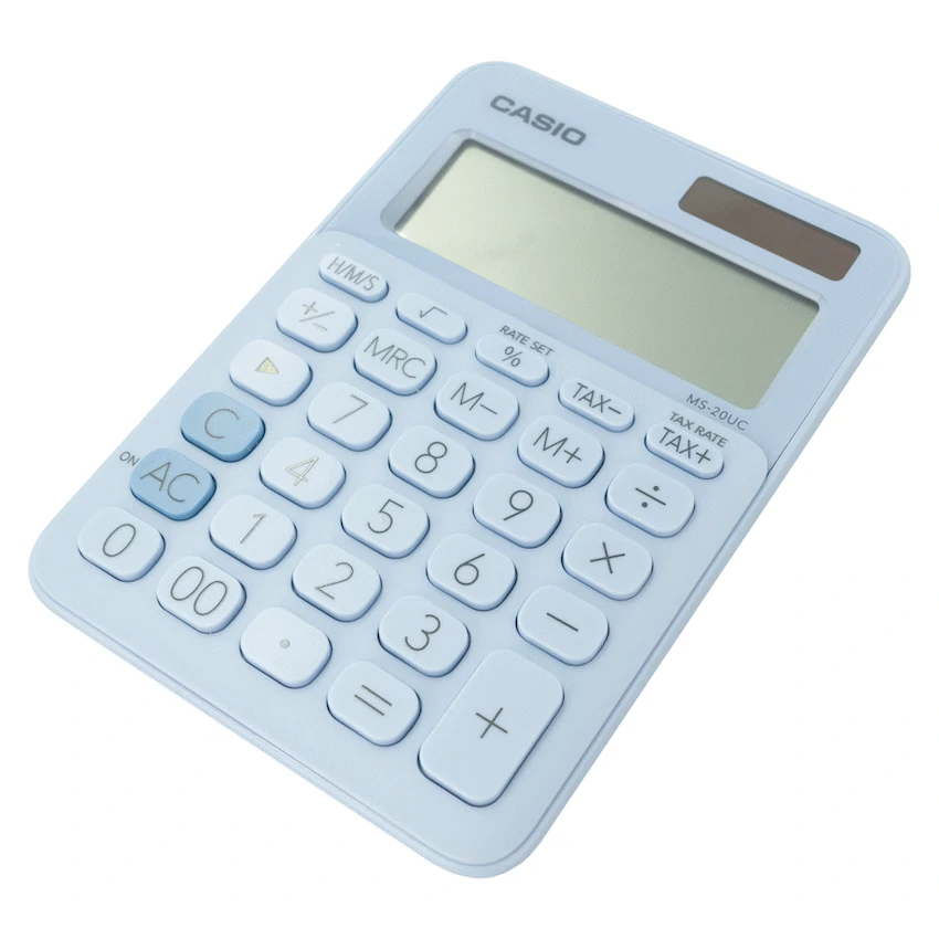 Casio MS-20UC - Desktop Calculator 12-Digit - Light Blue - Image 4