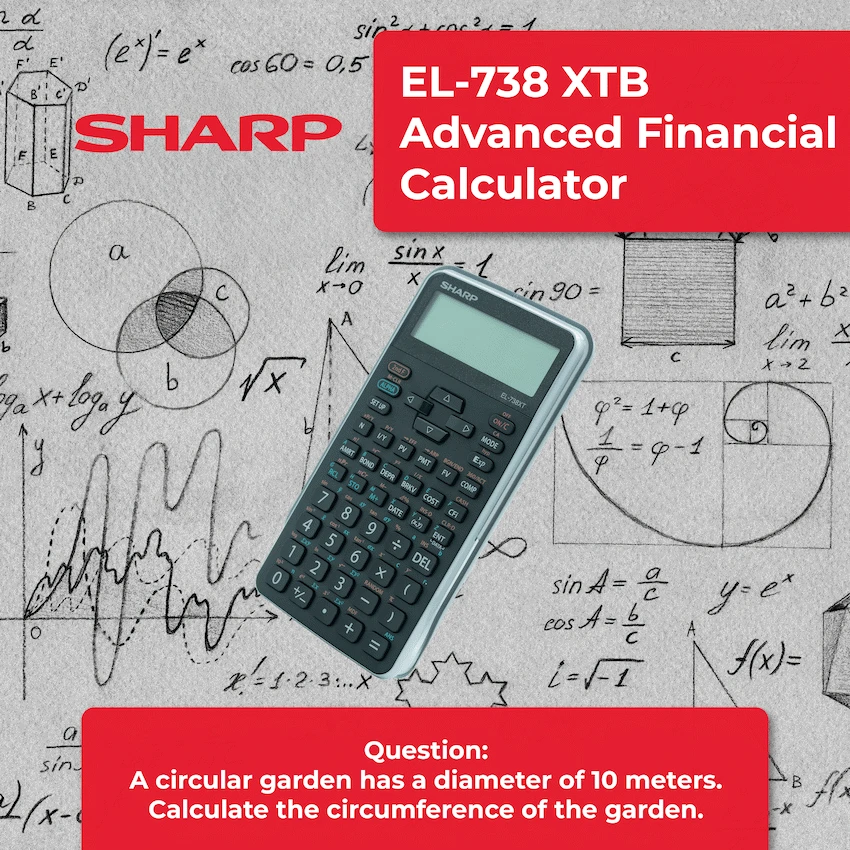 Sharp EL-738 XTB - Advanced Financial Calculator NEW DESIGN - Image 3