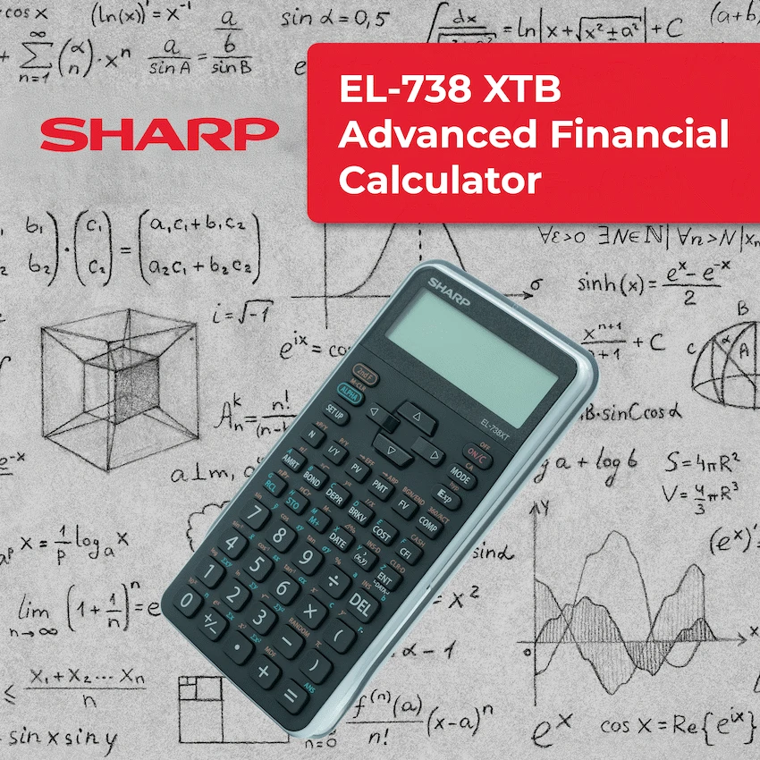 Sharp EL-738 XTB - Advanced Financial Calculator NEW DESIGN - Image 5
