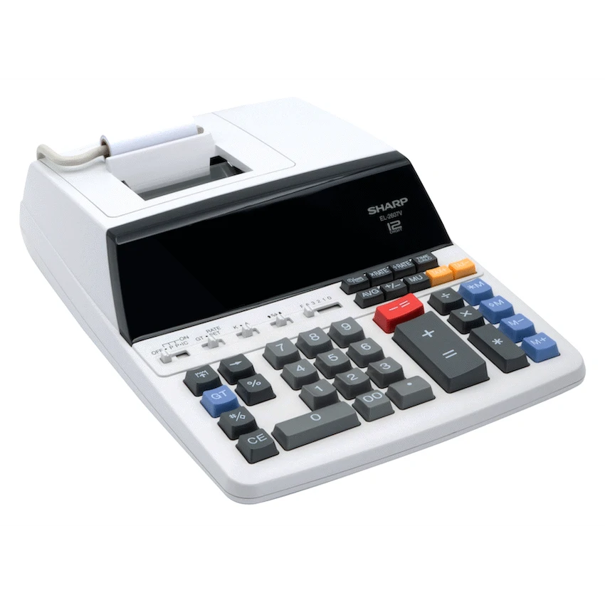 Sharp EL-2607V Premium Fast Printer Calculator AC Powered - Image 4