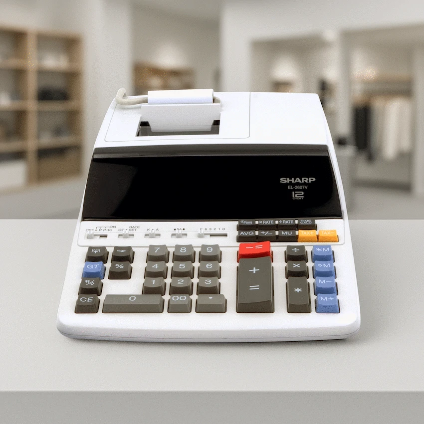 Sharp EL-2607V Premium Fast Printer Calculator AC Powered - Image 6