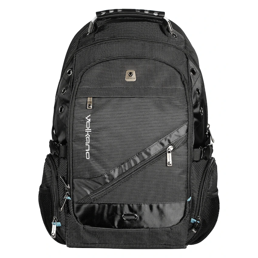 Volkano G-Unit Backpack - Black/Grey/Turquoise - Image 6