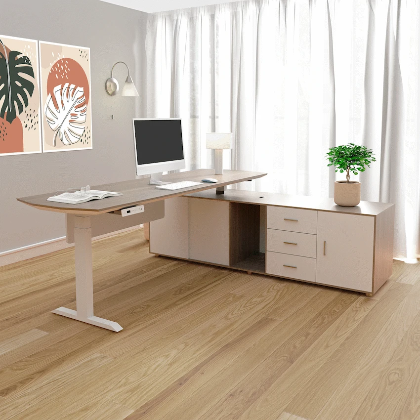 Everfurn Premium Miami Height Adjustable Desk Box 4 of 4 - Image 3