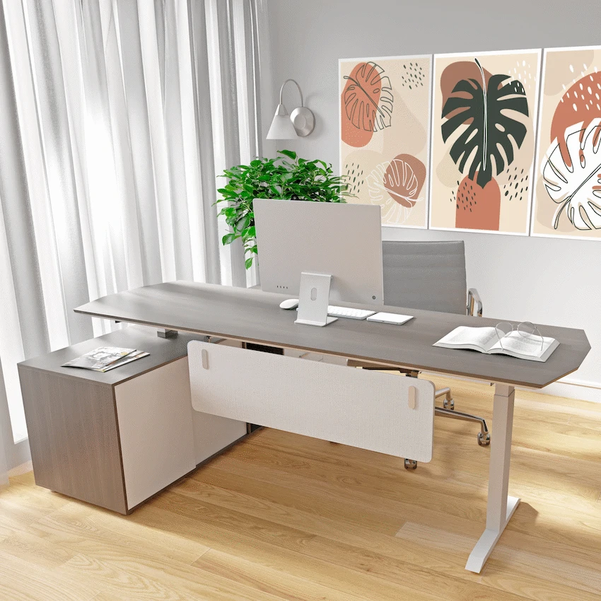 Everfurn Premium Miami Height Adjustable Desk Box 4 of 4 - Image 4