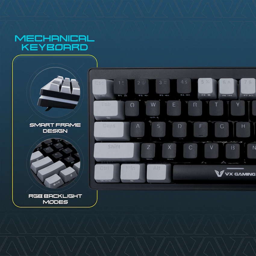 VX Gaming Sun-Wukong RGB Hot Swappable Mechanical Keyboard - Image 4