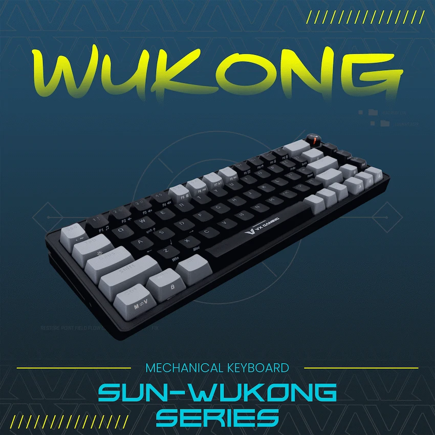 VX Gaming Sun-Wukong RGB Hot Swappable Mechanical Keyboard - Image 8