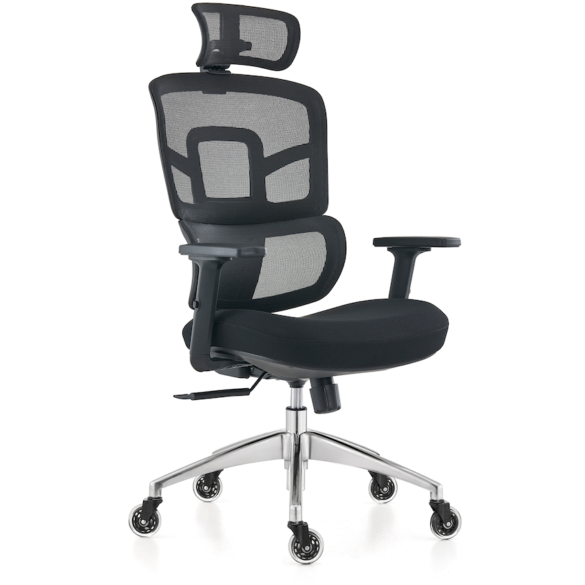 Graphite Ergo High Back Chair - Black