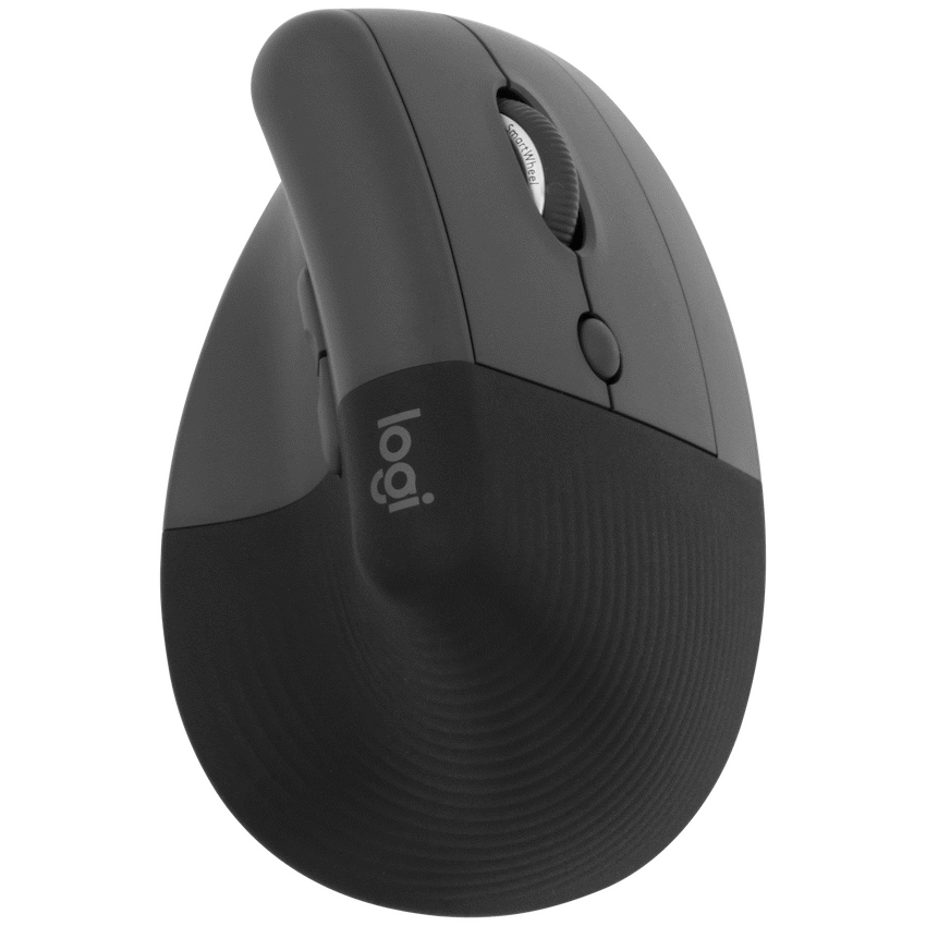 Logitech® Lift Vertical Ergonomic Mouse - Graphite / Black